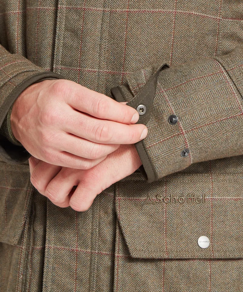 Schoffel Country Ptarmigan Tweed Classic Coat in Lochlane Tweed-8