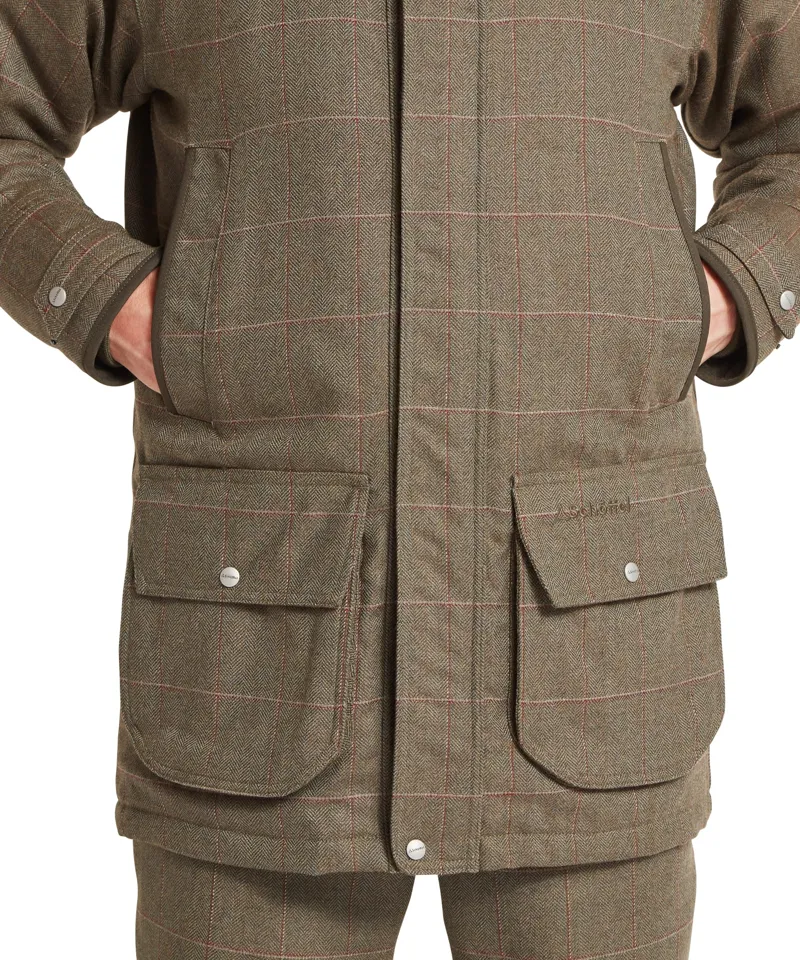 Schoffel Country Ptarmigan Tweed Classic Coat in Lochlane Tweed-6