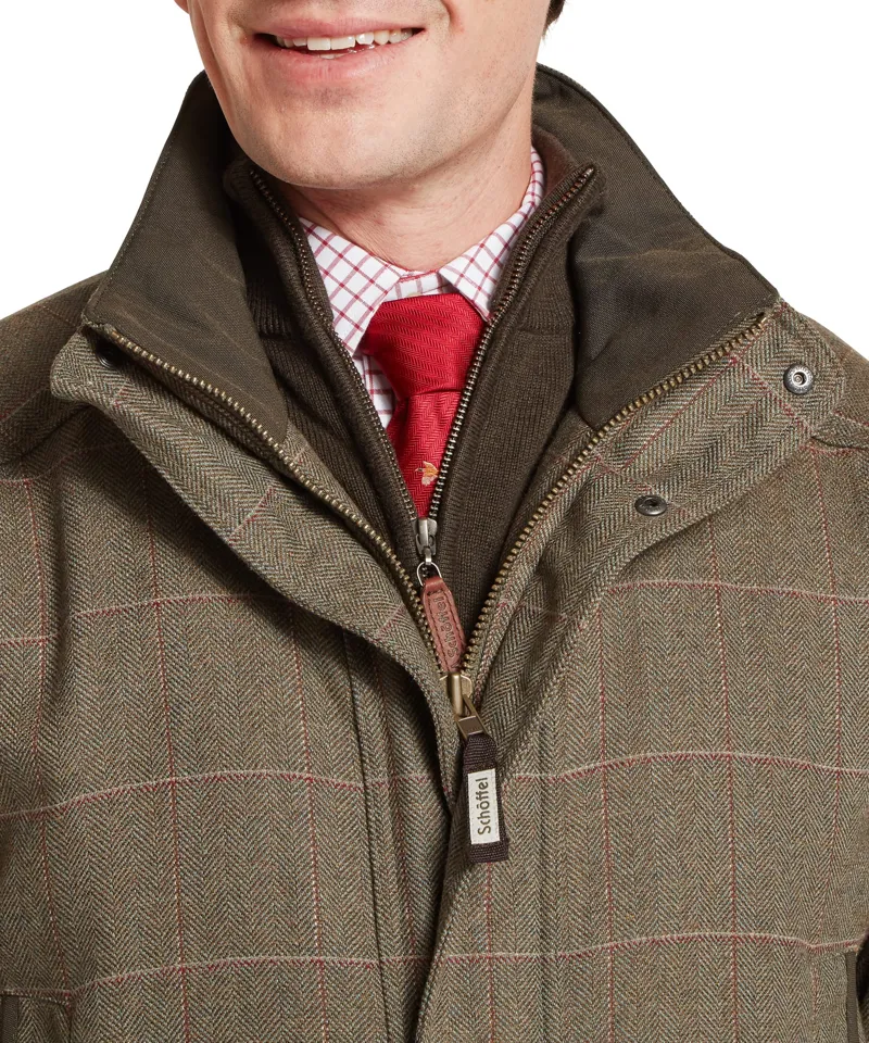 Schoffel Country Ptarmigan Tweed Classic Coat in Lochlane Tweed-5