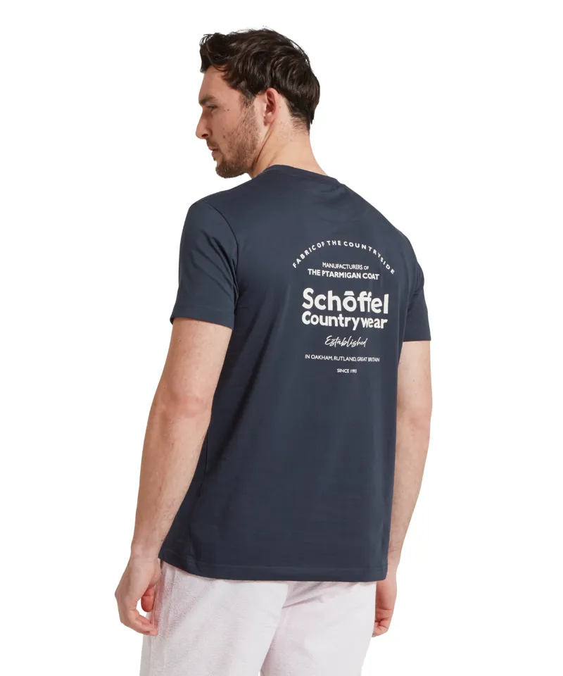 Schoffel Talland T-Shirt Navy Heritage Print-3