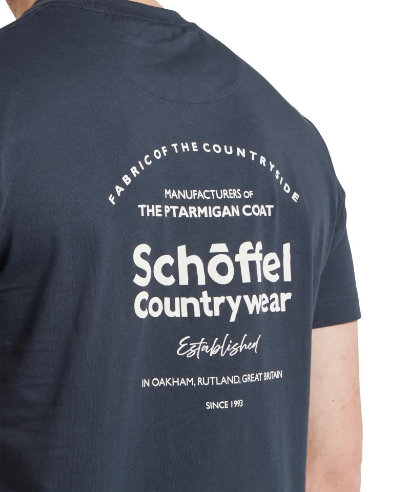 Schoffel Talland T-Shirt Navy Heritage Print-2