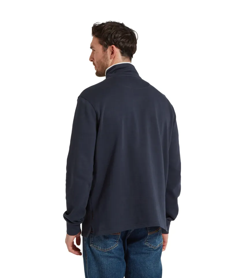 Schoffel Trencrom Quarter Zip Jumper Navy Stone-1