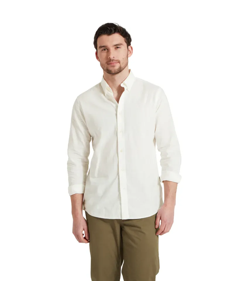 Schoffel Walsingham Linen Shirt White-1