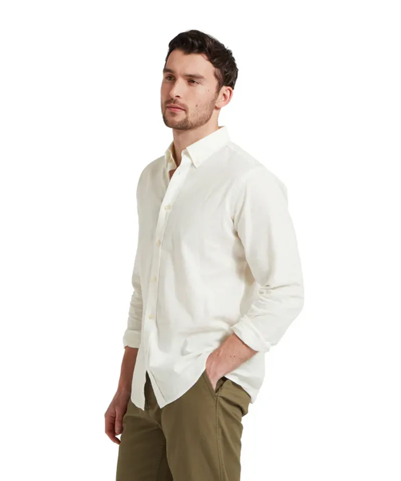Schoffel Walsingham Linen Shirt White-3