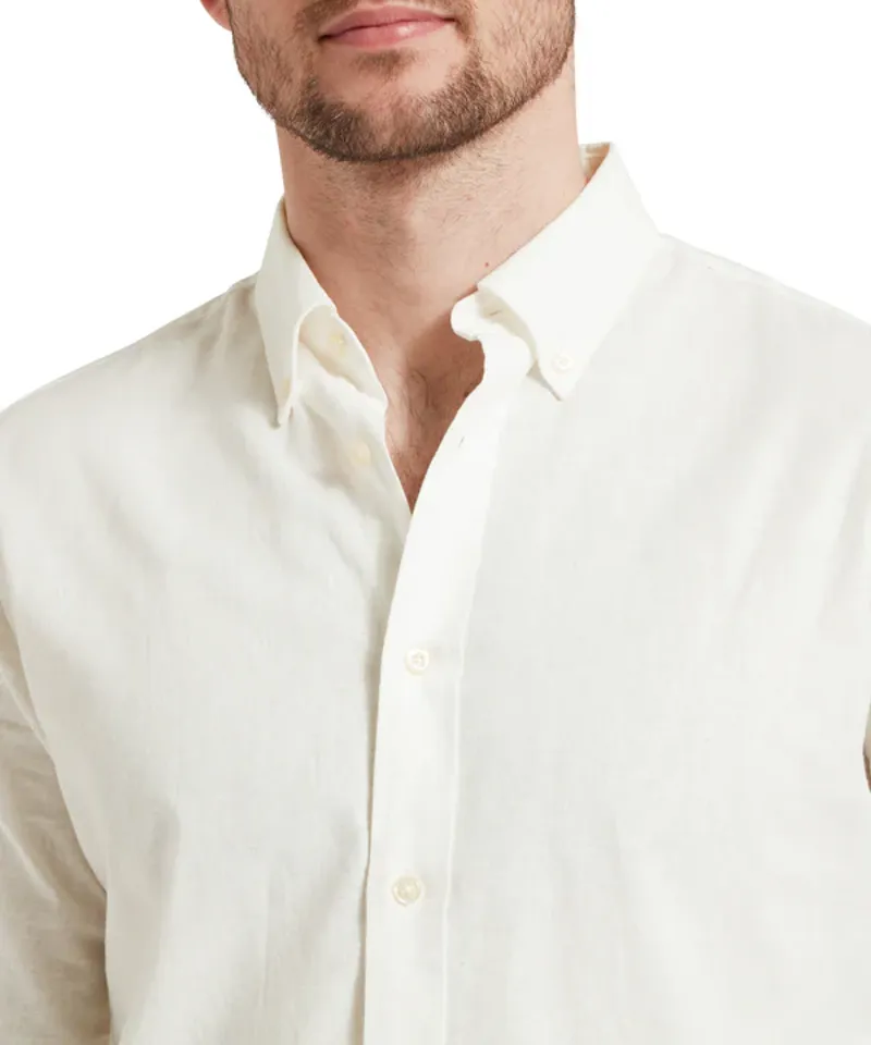 Schoffel Walsingham Linen Shirt White-5