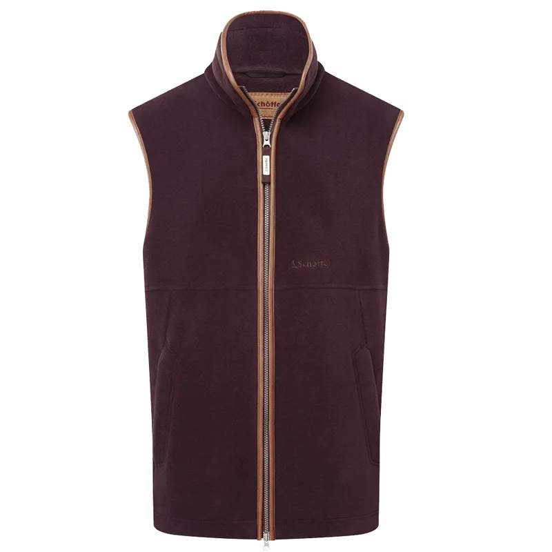 Schoffel Oakham Fleece Gilet Port