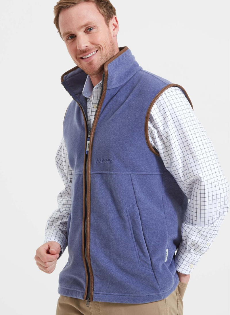 Schoffel Oakham Fleece Gilet Stone Blue-2