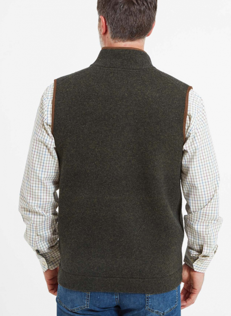 Schoffel Orkney Merino Gilet Loden Green-3