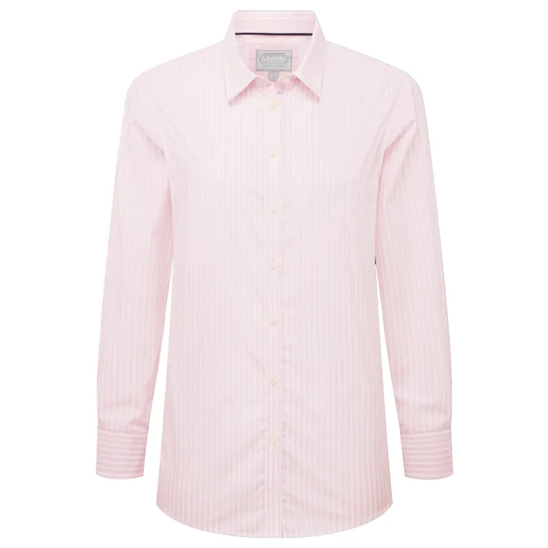 Schoffel Holme Ladies Striped Shirt Mauve Blush