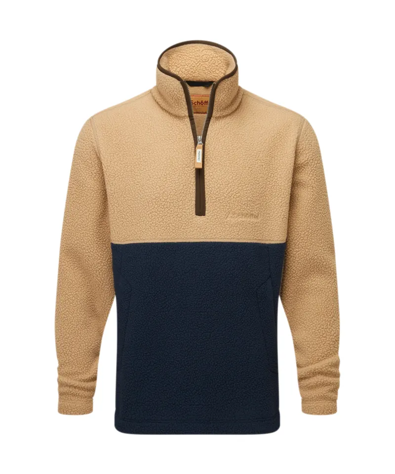 Schoffel Berkeley Retro Fleece True Navy Tan