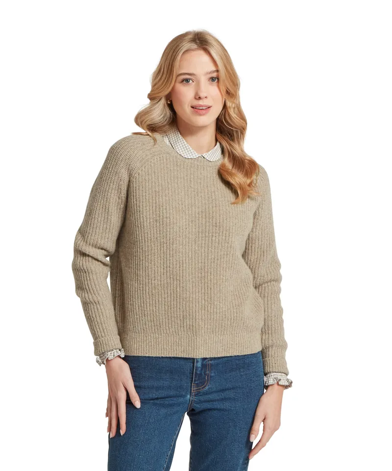 Schoffel Country Balmaha Jumper Women's in Oatmeal-1