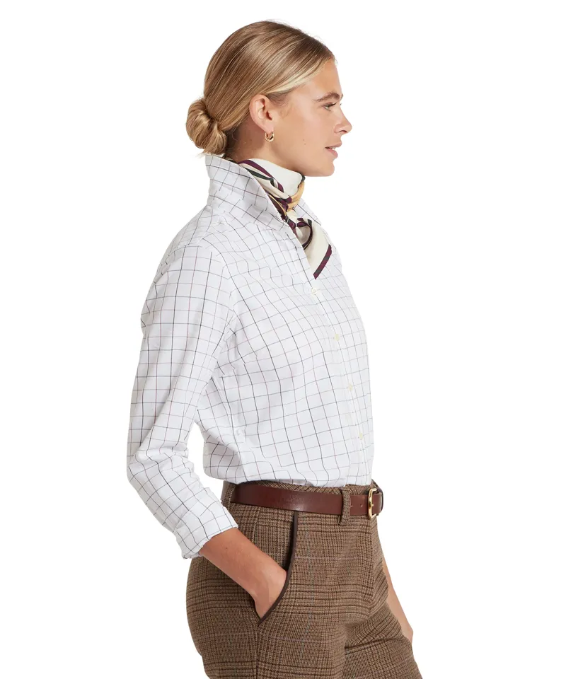 Schoffel Blakeney Shirt Tattersall Dark Mauve -2