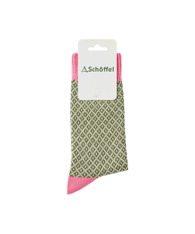 Schoffel Braemar Sock French Rose 4-7