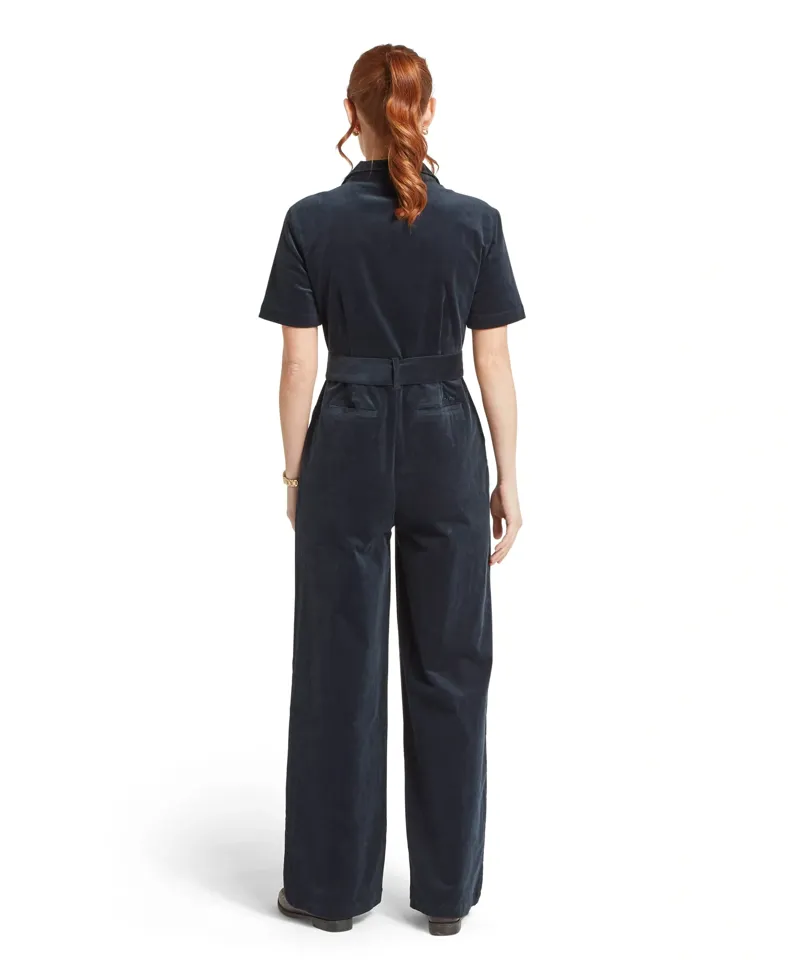 Schoffel Country Briar Cord Jumpsuit in Blueberry-3