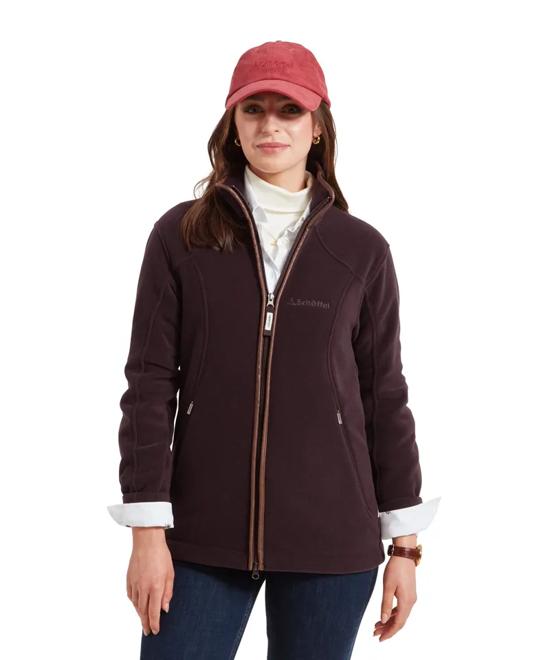 Schoffel Country Burley II Fleece Jacket in Port-1