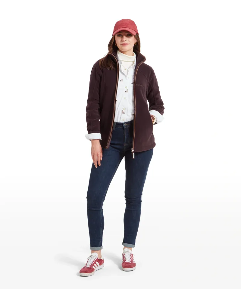 Schoffel Country Burley II Fleece Jacket in Port-6