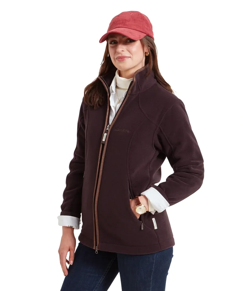 Schoffel Country Burley II Fleece Jacket in Port-5