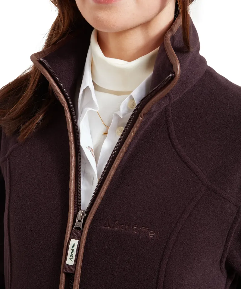 Schoffel Country Burley II Fleece Jacket in Port-3
