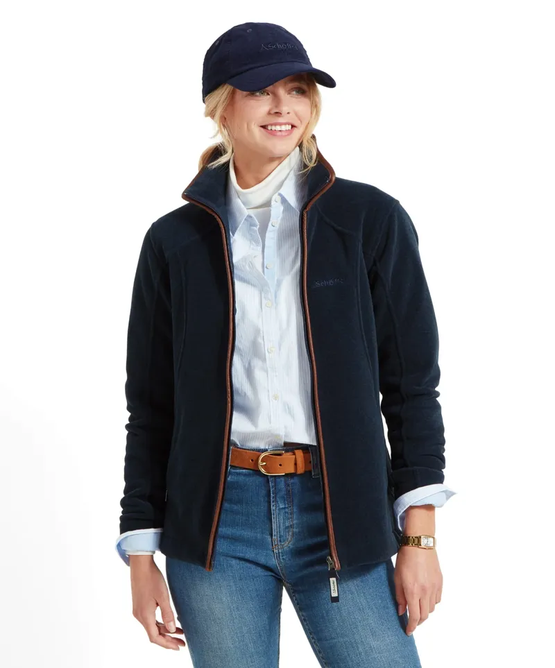 Schoffel Country Burley II Fleece Jacket in Navy-1