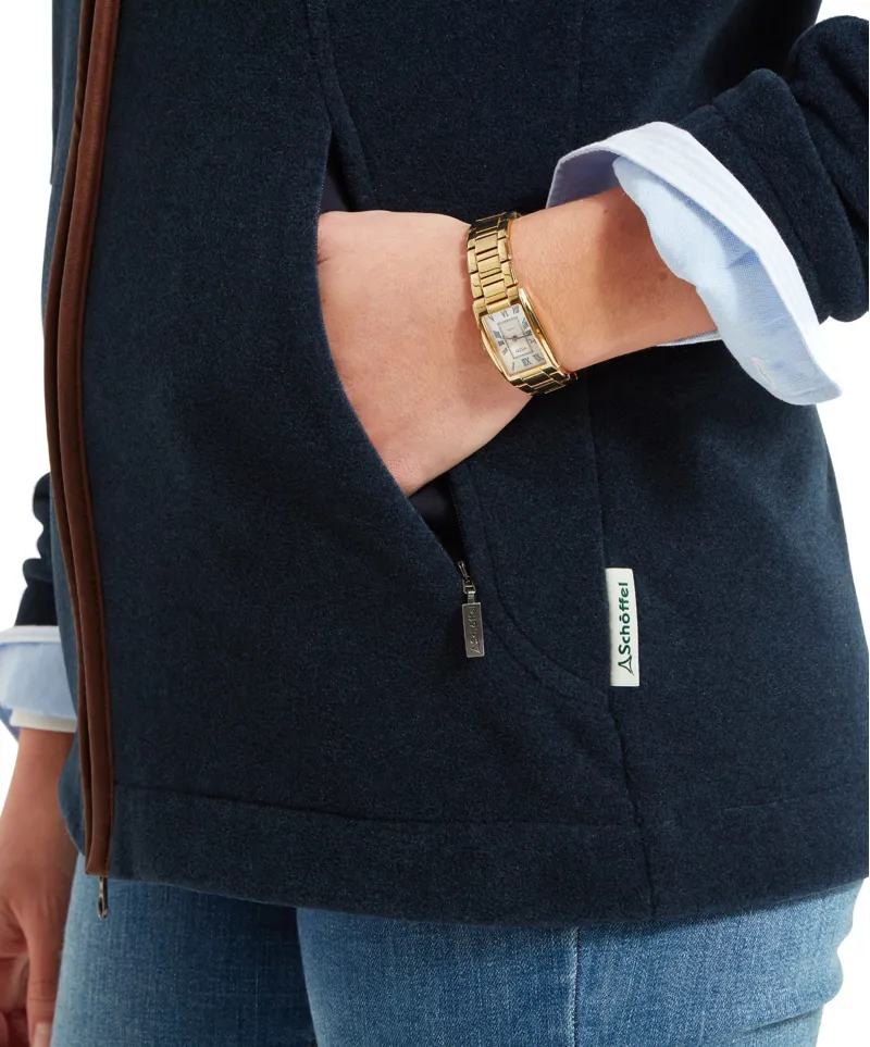 Schoffel Country Burley II Fleece Jacket in Navy-7