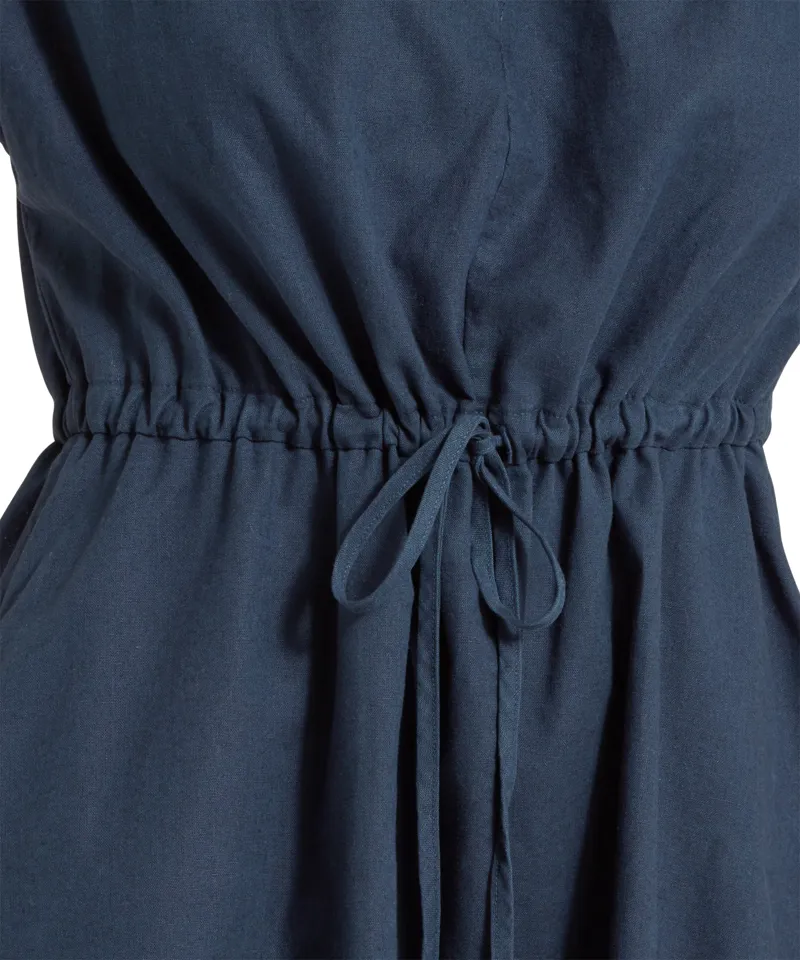 Schoffel Camelia Linen Dress Dark Blueberry-4