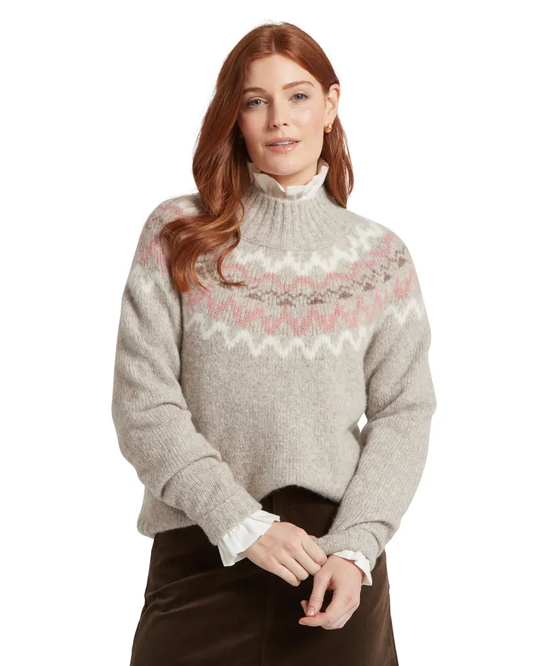schoffel Evie Fairisle Jumper Cobblestone-1