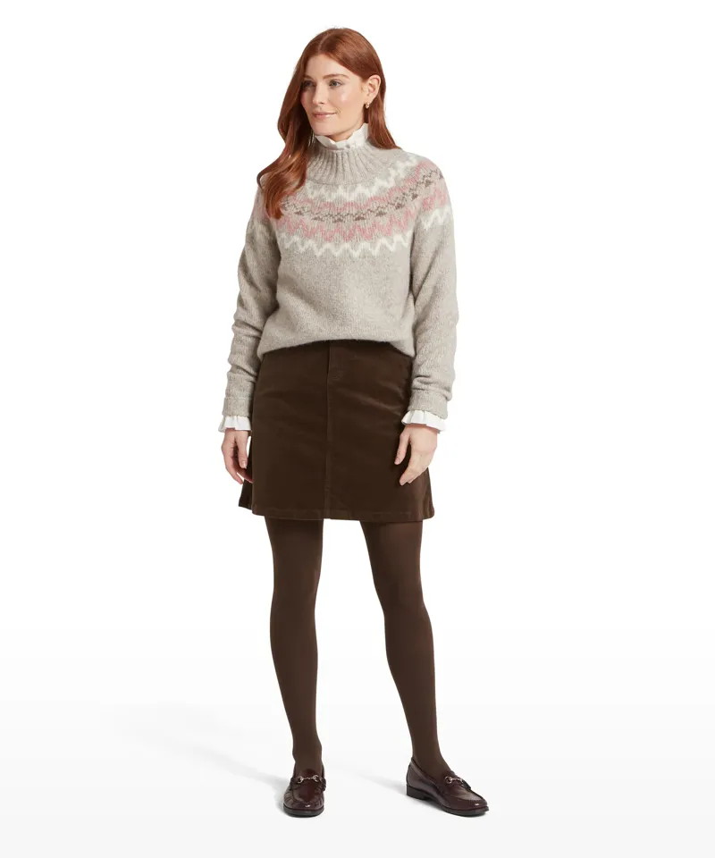 schoffel Evie Fairisle Jumper Cobblestone-2