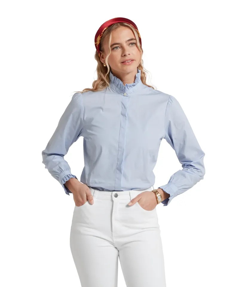 Schoffel Fakenham Ladies Shirt Pale Blue-5