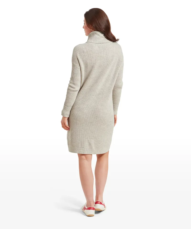 Schoffel Filey Roll Neck Dress Oat Grey-2