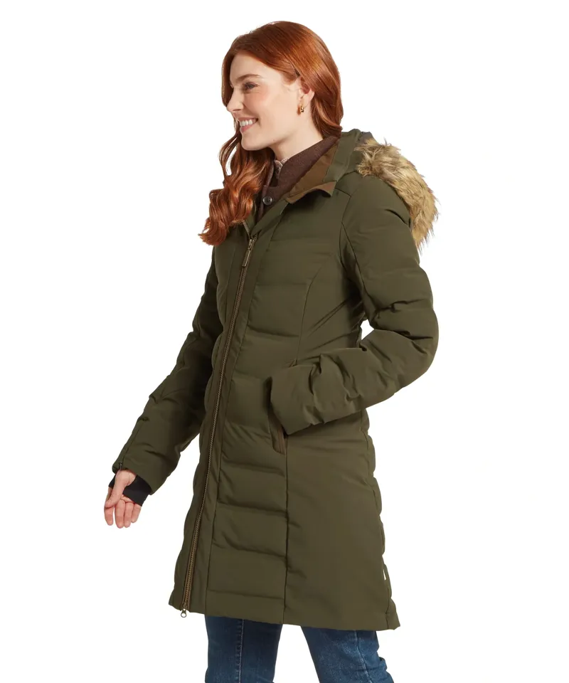 Schoffel Country Hurlingham Waterproof Down Coat in Forest-2