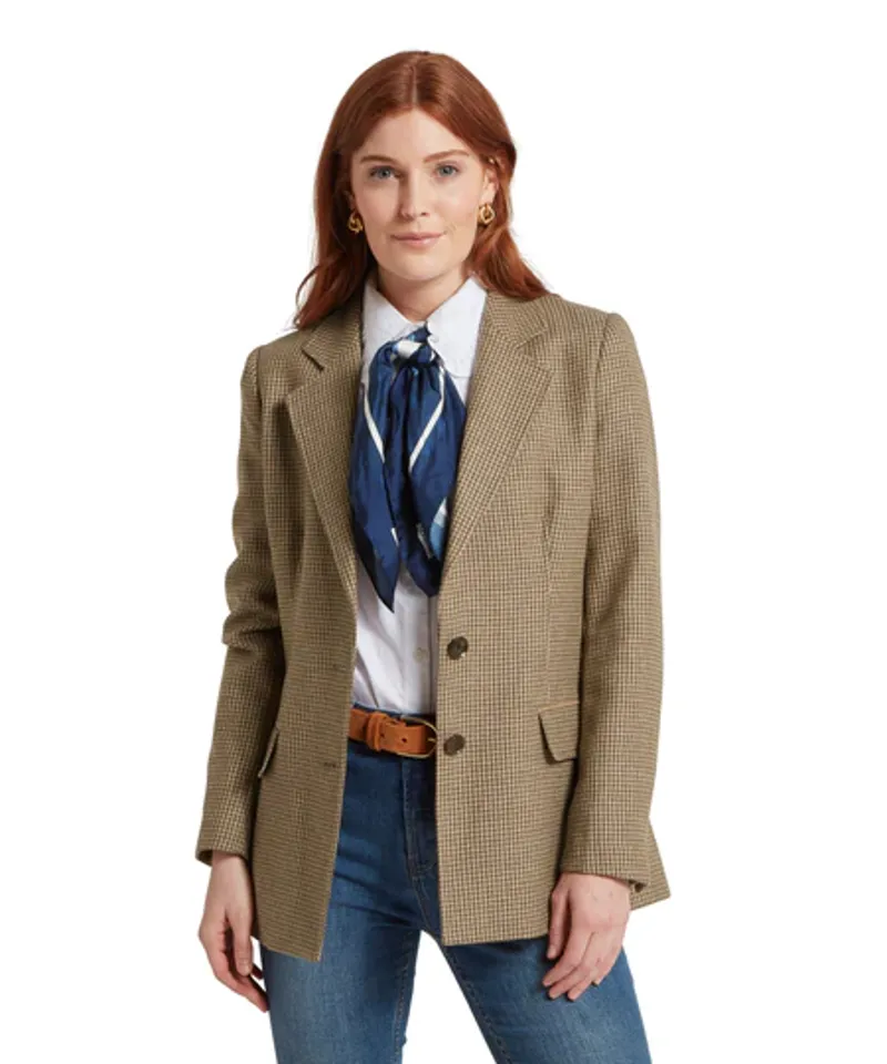 Isla Tweed Blazer Houndstooth Tweed-3