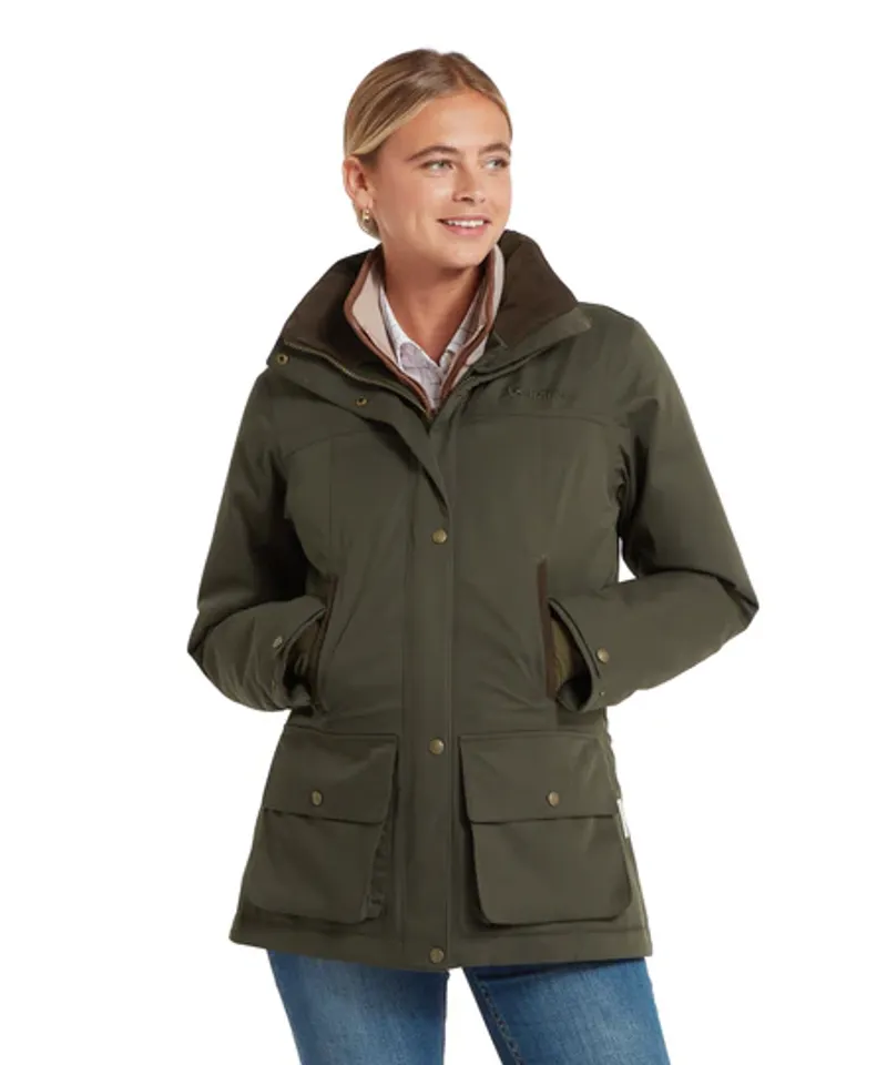 Schoffel Langton Country Coat Dark Woodland-7