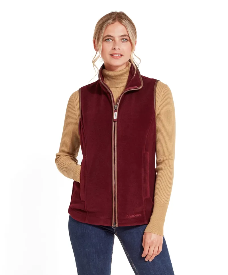 Schoffel Lyndon II Fleece Gilet Claret-1