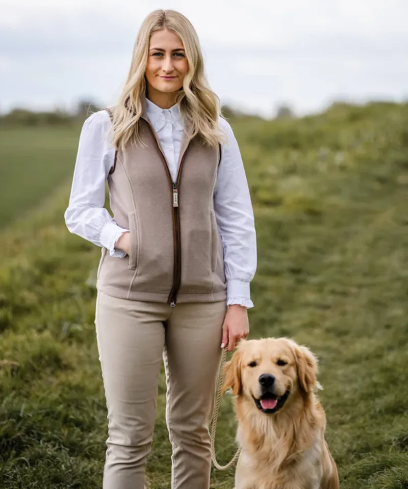 Schoffel Lyndon Fleece Gilet Mushroom-10
