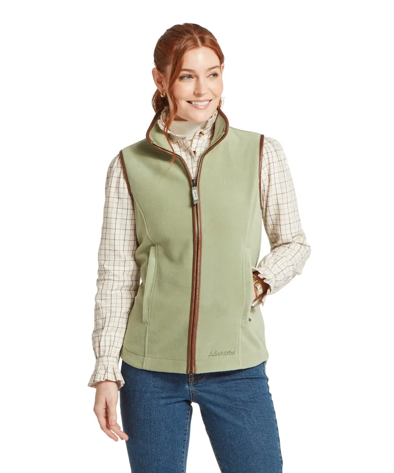 Schoffel Country Lyndon II Fleece Gilet in Sage Green-1