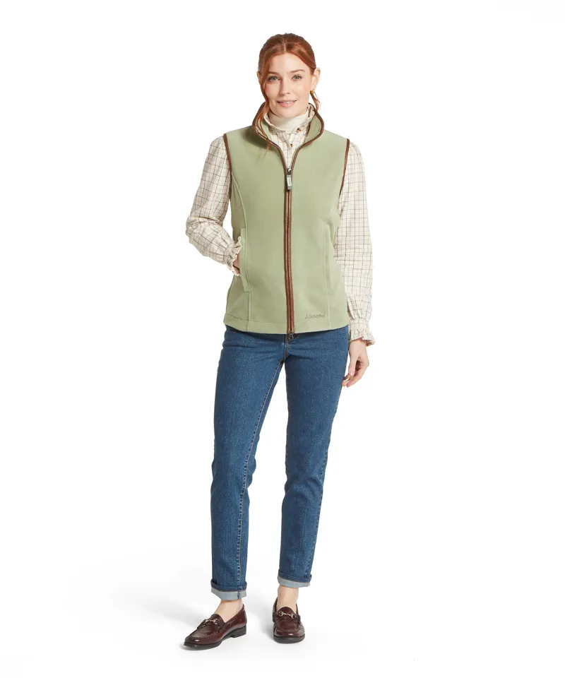 Schoffel Country Lyndon II Fleece Gilet in Sage Green-2