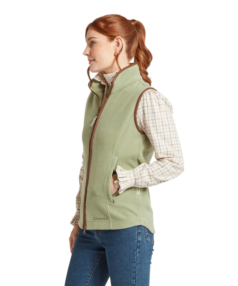 Schoffel Country Lyndon II Fleece Gilet in Sage Green-3