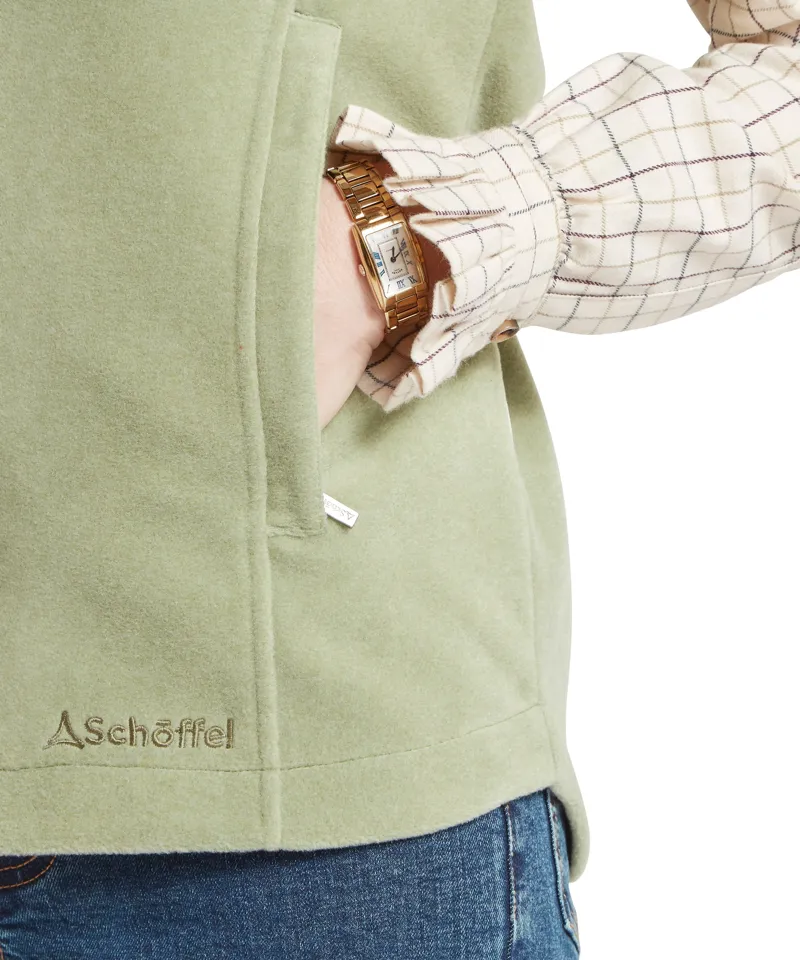 Schoffel Country Lyndon II Fleece Gilet in Sage Green-4