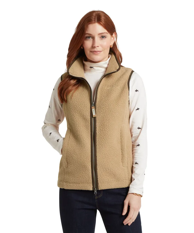 Schoffel Lyndon Retro Flecce Gilet Tan-2