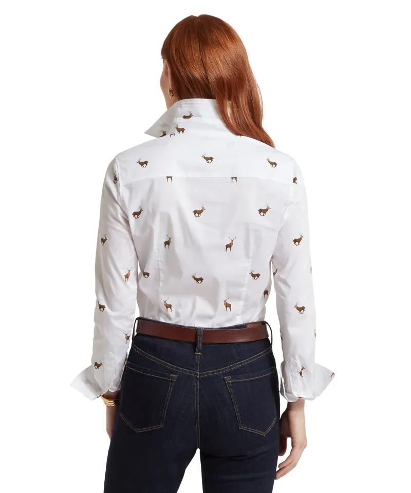 Schoffel Norfolk Shirt Stag Print-4