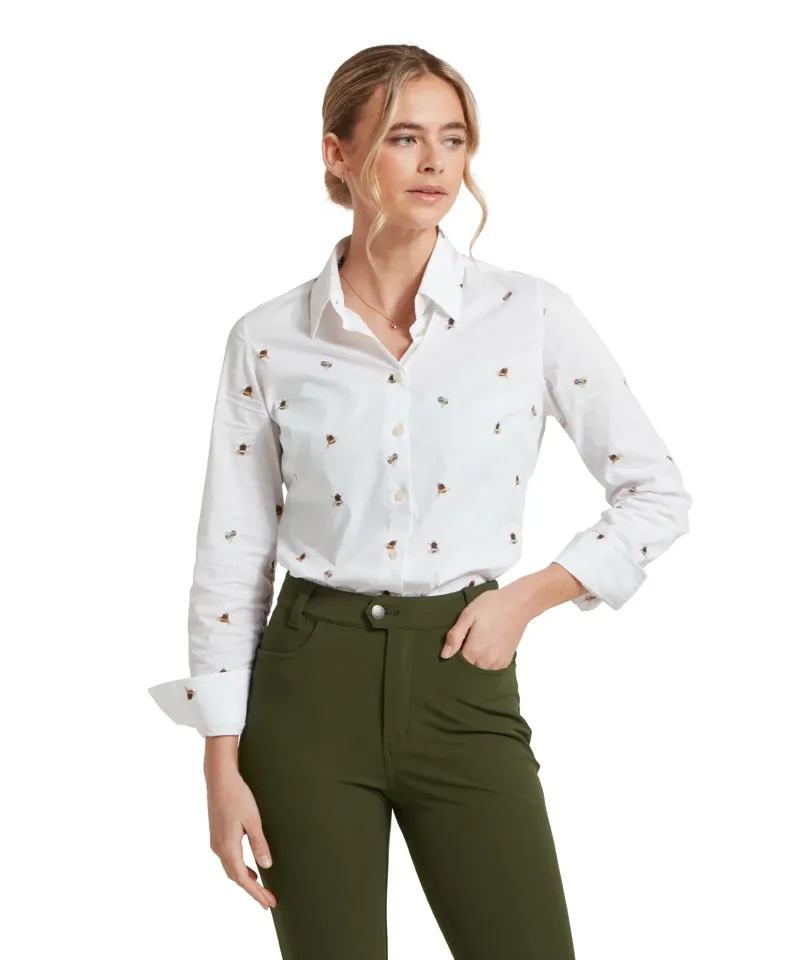 Schoffel Norfolk Shirt Painted Bee-5