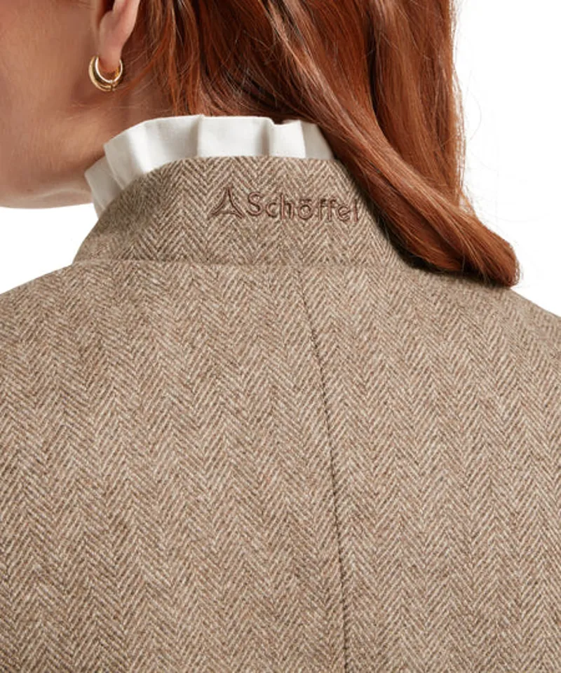 Schoffel Portree Tweed Jacket Cobblestone Herringbone Tweed-3