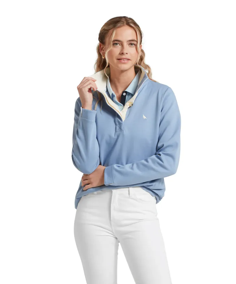 Schoffel Sandown Sweatshirt Denim Blue-3