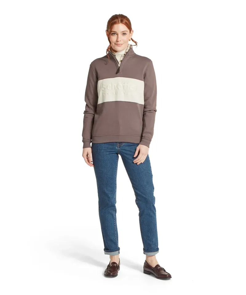 Schoffel Country St Agnes Sweatshirt in Truffle-2