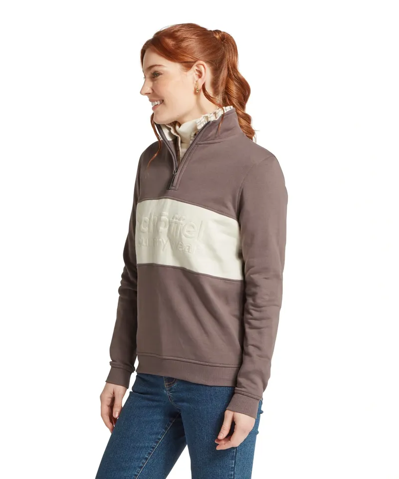 Schoffel Country St Agnes Sweatshirt in Truffle-3