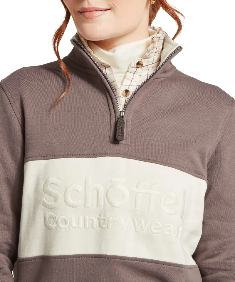 Schoffel Country St Agnes Sweatshirt in Truffle-5