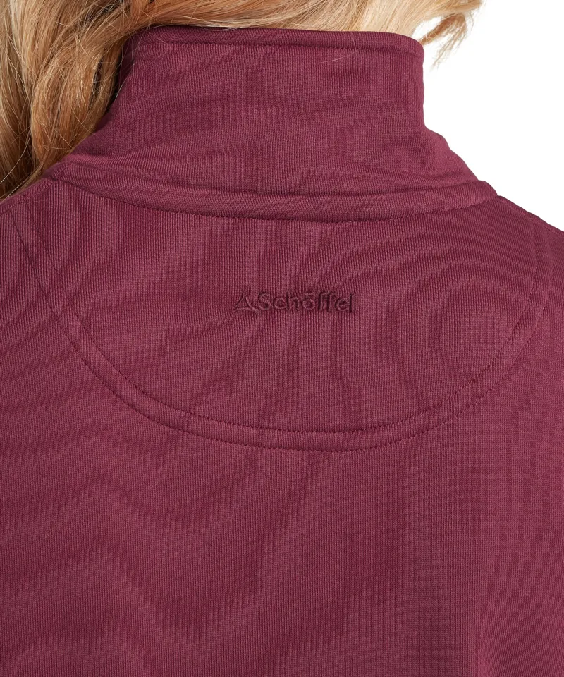Schoffel Country St Issey Ladies Sweatshirt in Burgundy-6