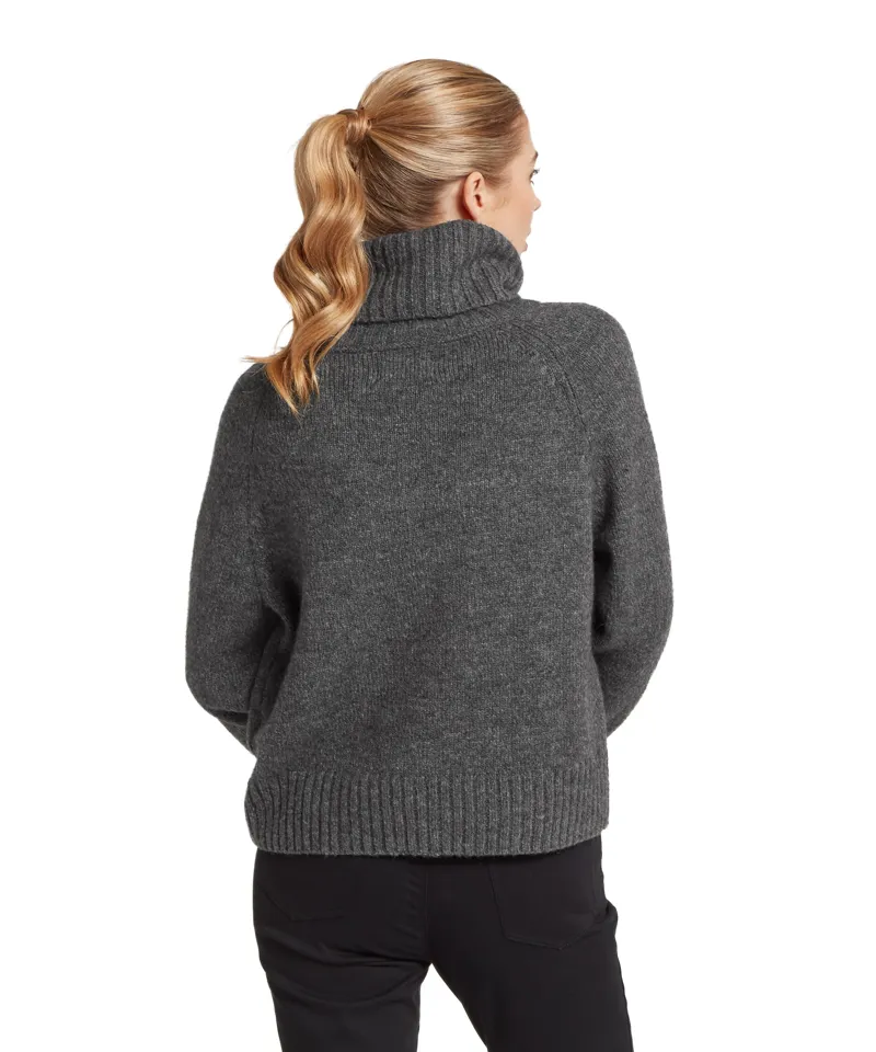Schoffel Country Sutton Roll Neck Jumper in Charcoal-4