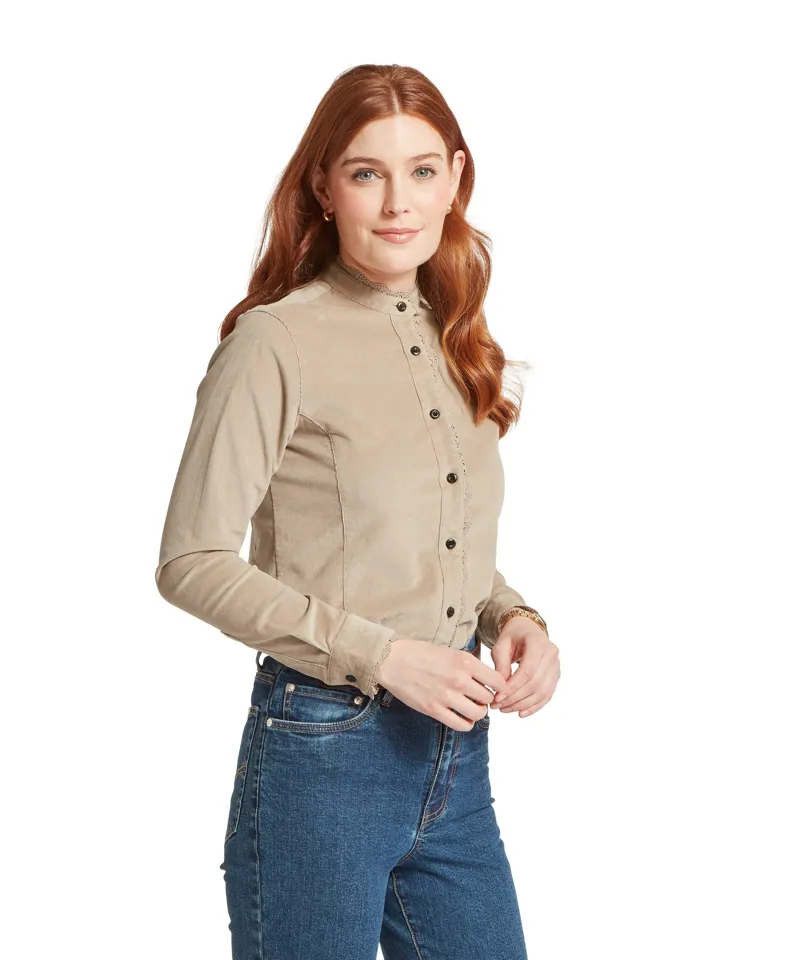 Schoffel Country Thetford Cord Shirt in Cobblestone-2