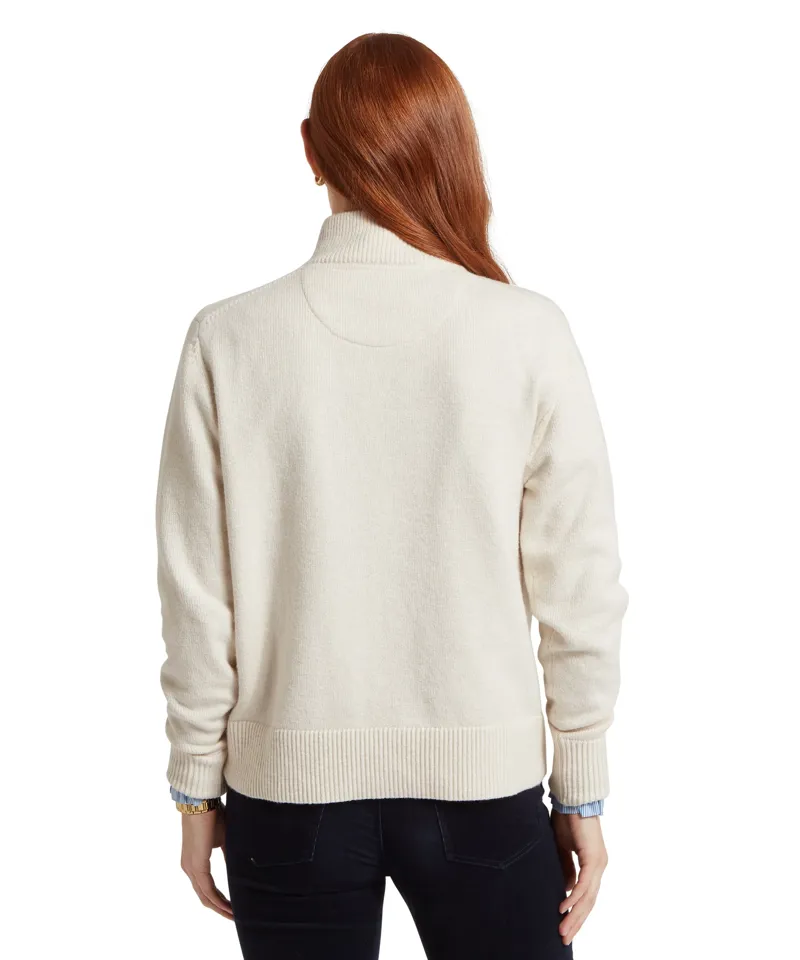 Schoffel Thoralby Quarter Zip Jumper Soft White-2